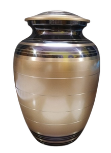 Hermosa Urna Funeraria de Latón Blanco para Cenizas de Adultos, Estilo Americano/Europeo - Product Image 4