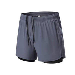 Shorts de sport pour homme, design flexible, tissu 100% polyester, extensible, performance, vêtements de sport actifs, jogging, athlétisme, entraînement - Product Image 2