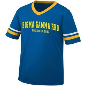 Camiseta Deportiva Unisex de Manga Corta con el Logotipo de la Hermandad Griega Sigma Gamma Rho Fundada en 1922, Ropa Casual para Equipos, Personalizable al por Mayor - Product Image 2
