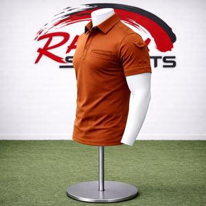 Polo Personalizado para Hombre, Corte Ajustado – Polo Deportivo Transpirable para Golf con Bolsillo con Cremallera en el Pecho - Product Image 1