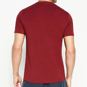 Hot Selling Men’s Red Cotton T-<b>Shirt</b> Short Sleeve Crew Neck Slim Fit Soft Jersey Casual Summer Fashion Top Manufacturer - Product Image 2