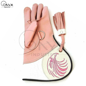 Premium Product 3 Layer <b>Padded</b> Falconry Gloves Genuine Leather Training Gauntlets Anti <b>Scratch</b> Pet Grooming Gloves - Product Image 2