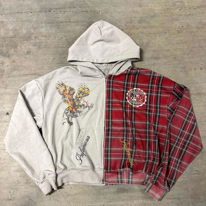 Cotton Designer <b>Hoodies</b> <b>Thick</b> and Comfortable 500 Gsm Custom Graphic Oversized 2 Tone Plain for <b>Men</b> - Product Image 1