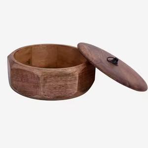 Boîte à chapati en bois de qualité supérieure, boîte de rangement pour roti faite à la main - Product Image 6
