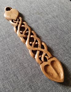 Cucharas de Madera Ecológicas de Diseño Moderno con Mango Largo para Mezclar, Hornear, Servir Té, Miel y Café - Product Image 4