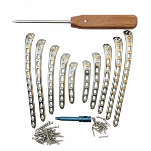 แผ่นล็อคกระดูกต้นแขนส่วนปลาย 4,6,8,10 และ 12 รู และสกรู LCP-(66 ชิ้น) SS 316L - Product Image 1