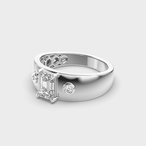 Fashion 925 Sterling Silver Moissanite Diamond Wedding Band <b>Ring</b> <b>for</b> <b>Men</b> Premium Elegant Sparkling Luxury Jewelry Gift - Product Image 4