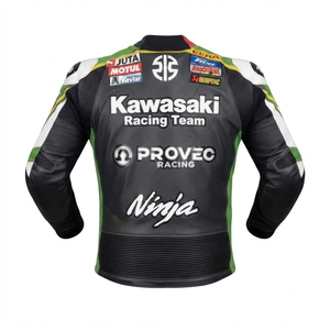 Men’s Cowhide Leather <b>Racing</b> <b>Jacket</b>/Chaqueta MotoCP Style CE Level 2 Armor Motorcycle Track Riding Protective Gear CE - Product Image 2