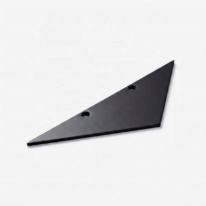 Poignée de meuble triangulaire en laiton antique, finition mate, durable, pour tiroirs et portes de maison et de bureau - Product Image 5