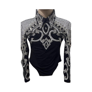 เสื้อแจ็กเก็ตกันหนาวปักลายดอกไม้หนาเสื้อขี่ม้าสไตล์วินเทจแบบตะวันตกคอตั้งมีซิปปิด - Product Image 1