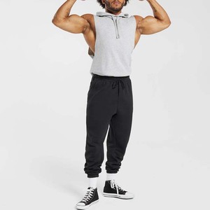 Factory Wholesale Custom Embroidered Solid <b>Men's</b> Sports Running Slim Fit Sleeveless Fleece Hoodies Plus Size <b>Men's</b> Sweatshirts - Product Image 2