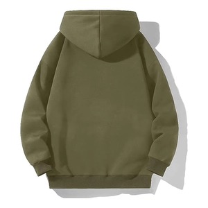 Sweat-shirt décontracté à capuche surdimensionné pour homme, en molleton de coton uni, coupe classique, avec poches, idéal pour l'automne - Product Image 3
