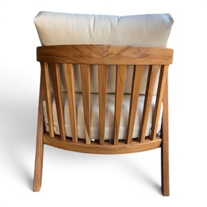 Solid Wood Accent Chair Manufacturer Custom Teak <b>Armchair</b> Factory OEM ODM Indonesian Wooden Furniture Wholesale Export Supplier - Product Image 5