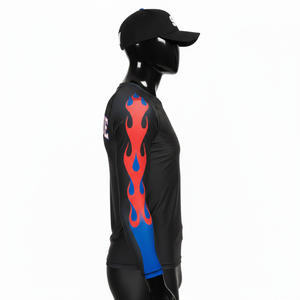 Customized New Arrival Unisex Long Sleeve MMA Rash Guard Premium Quality Customized Logo Sublimation Printed Competitive Price - Product Image 4