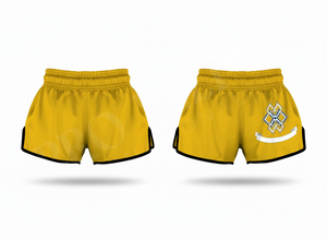Shorts de Muay Thai respirants et à séchage rapide, avec broderie intégrale, personnalisés pour la boxe, le MMA, les arts martiaux, l'entraînement et la compétition. - Product Image 6