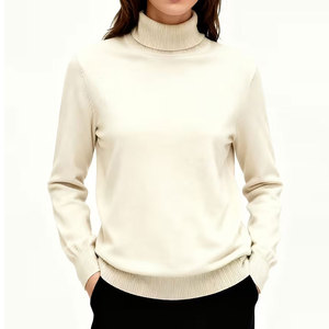 Sudadera de cuello alto para mujer, de algodón y forro polar, manga larga, informal, para gimnasio, fitness, ropa deportiva, personalizable - Product Image 1