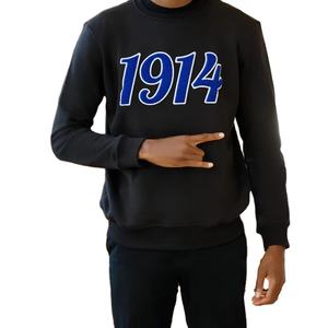 Sudadera de Cuello Redondo para Hombre con Bordado de la Fraternidad Phi Beta Sigma, Sudadera con Capucha de Chenilla Personalizada con Diseño Bordado para Chicos - Product Image 3