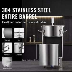Fermentatore per Birra da 8 Galloni in Acciaio Inox 304, Nuovo Kit per Produzione Casalinga di Birra - Product Image 2