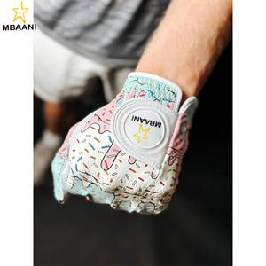 Guante de Golf de Cuero Cabretta Premium - Guante de Alto Rendimiento para Hombre, para Todo Clima, con Diseño de Salpicaduras de Pintura - Uso para Mano Izquierda/Derecha - Product Image 3