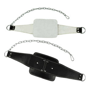Waist Trimmer Gym New Arrival Wholesale OEM Best Selling Fitness <b>Exercise</b> Leather Dip <b>Belt</b> Breathable Training Leather Dip <b>Belt</b> - Product Image 3