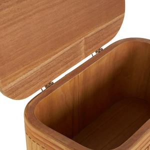 Elegante Caja de Almacenamiento de Bambú con Tapa para Organización del Hogar y Cocina, Uso Multipropósito, Ecológica, Duradera, con Acabado de Madera - Product Image 5