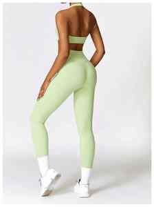 Ropa Deportiva para Mujer, Talla XL, Conjunto de Gimnasio y Fitness, Traje de Yoga de Talla Grande con Logotipo en la Cintura - Product Image 4