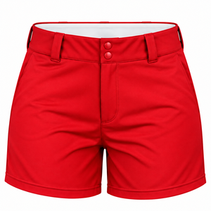 Shorts Deportivos de Alta Calidad para Mujer, Shorts de Béisbol Resistentes con Presillas para Cinturón, Shorts Personalizados para Equipos Deportivos Femeninos - Product Image 1
