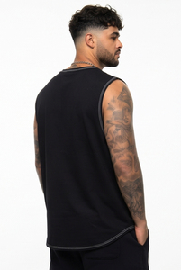 <b>Plus</b> <b>Size</b> Men's Singlet <b>Top</b> Chenille Embroidered Outer Seam Sleeveless Tee Polyester Spandex Gym Wear Tank <b>Top</b> Crew Neck Singlet - Product Image 5