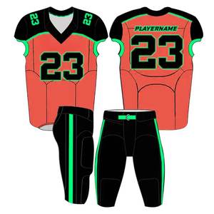 ชุดยูนิฟอร์มอเมริกันฟุตบอลแบบกำหนดเองสำหรับผู้ใหญ่ รุ่นใหม่ ราคาดีที่สุด พร้อมปักโลโก้ แขนสั้น - Product Image 4