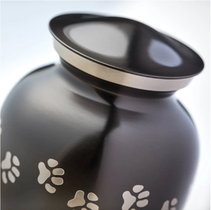 Pet Memorial Cremation <b>Urn</b> with Paw Print Design Stainless Steel Ashes Container Dog <b>Cat</b> Memorial Keepsake Pet funeral ashes <b>urn</b> - Product Image 5