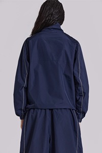 Ensemble de survêtements réfléchissants 2 pièces pour femme, coupe oversize, en nylon Ripstop, coupe-vent léger, veste et pantalon - Product Image 6