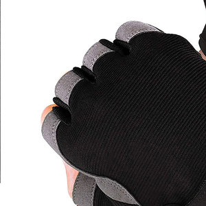 <b>Half</b> Finger Weight Lifting Gloves Unisex Gym Exercise Non <b>Slip</b> PU Material Wrist Support Breathable Outdoor Sports Training - Product Image 4
