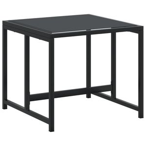 Set da pranzo con Patio in Textilene nero da 9 pezzi per il giardino per l'intrattenimento all'aperto - Product Image 5