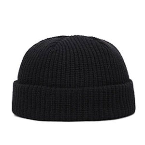 High End Hand Knitted 100% Acrylic <b>Beanie</b> <b>Hat</b> Custom Private Label Winter Skull Cap for Fashion Clothing Brands Daily - Product Image 2