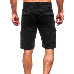 Shorts cargo décontractés pour hommes, durables, élégants, respirants, en toile 100% polyester, taille élastique, écologiques, séchage rapide - Product Image 2
