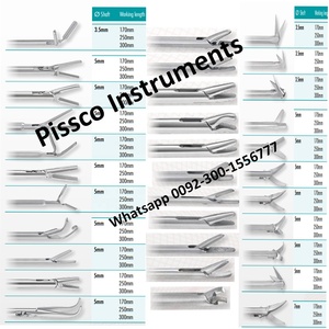 Ciseaux micros entièrement incurvés, tige de 5mm, 28cm, longueur de travail, poignée ronde en acier inoxydable, 40.5cm, Instruments de chirurgie cardiaque - Product Image 6