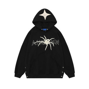 Sudadera con Capucha Casual de Manga Larga para Mujer, 100% Poliéster, Colores Personalizados, Logotipo Frontal, Estilo Y2K, Forro Polar para Invierno - Product Image 1