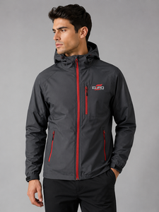Hip Hop Hooded <b>Canvas</b> Windbreaker <b>Jacket</b> Men Women Winter Breathable Waterproof Front High Street Fashion Windbreaker <b>Jacket</b> - Product Image 1