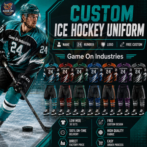 2026 Sublimated Ice Hockey Jersey Pants Complete Kit Custom Team Sports Apparel Breathable High Quality Moisture Wicking Adults - Product Image 5