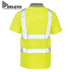 Camisetas de Trabajo Reflectantes de Seguridad ANSI Clase 1 de Alta Calidad, 100% Algodón, Logotipo Personalizado Impreso, Sólidas, Largas/Cortas, Relevo - Product Image 2