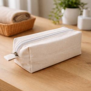 Bolsa de yute natural con cremallera, ecológica, reutilizable, de arpillera, para cosméticos, viajes y accesorios, bolsa de compras. - Product Image 2