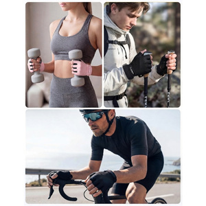 Cycling Gloves Fingerless Bike Cycling Shockproof Foam Padded Sports Gloves UV Protection for Bicycles Fishing - Product Image 5