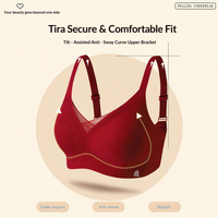 Soutien-gorge push-up en soie de mûrier tricoté uni, sans armatures, avec soutien massant, sans coutures, pour femme