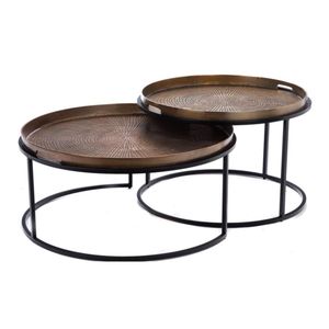 Mesa de Centro de Diseño Único y Moderno para Decoración del Hogar, Mesa Auxiliar de Metal, Tamaño, Forma y Color Personalizables - Product Image 4