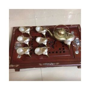 Round Engraved <b>Teapot</b> <b>sets</b> Made From Seashell Modern Decorative Conch shell drinking cup and <b>teapot</b> sell by <b>set</b> competitive - Product Image 6