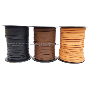 5mm Black Shine Custom Width Flat <b>Leather</b> Cord for Handmade Jewelry Craft Materials - Product Image 4