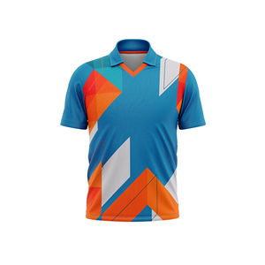 Nuevos Diseños Personalizados de Camisetas de Cricket, Uniformes de Equipo, Impresión por Transferencia de Calor, Talla Personalizada, 100% Poliéster, Ligero, Corto - Product Image 4