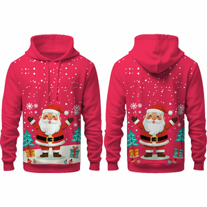 Sudadera unisex con capucha de Papá Noel, suave, para la temporada navideña, disponible en todos los colores. - Product Image 6