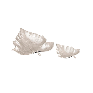 Plateau de fruits en aluminium doré, design fantaisie, pour fruits secs, plateau en forme de feuille, meilleure vente - Product Image 6