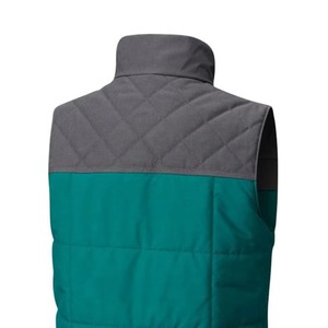 Wholesale Fashion Heated Puffer Sleeveless Winter Vest Jacket for Men Cotton Filled Waistcoat Style With Solid Pattern Logo - Product Image 5